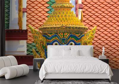 statue thai traditional style Wall mural