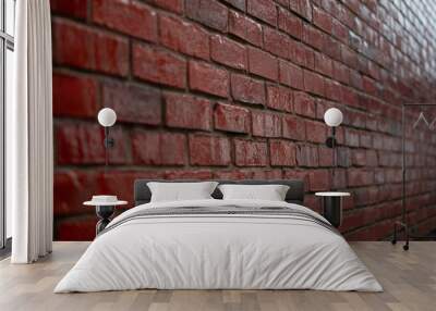 red brick wall background Wall mural