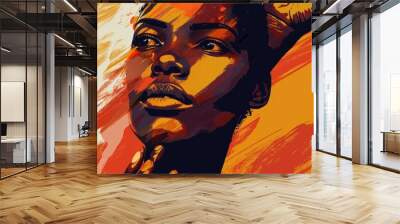 A black history month background image Wall mural