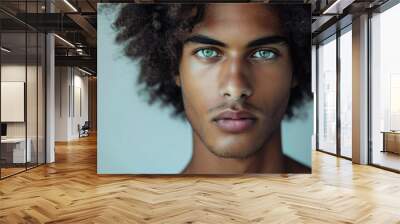 A close up picture of attractive male model Wall mural