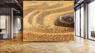 snail on the sand Wall mural