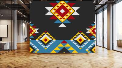 With vibrant patterns rooted in Native culture, this fabric merges heritage with modern aesthetics, perfect for home décor and fashion. Wall mural