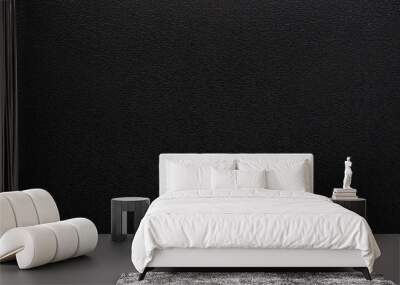 Black plastic texture background. Dark rough material in pvc object. Wall mural