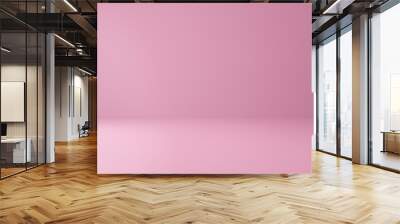 Pink studio and blank space background with presentation backdrops. Gradient of light and pink room for product display. 3D rendering. Wall mural