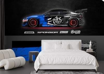 car wrap design, Car Livery, Car sport Livery Wall mural