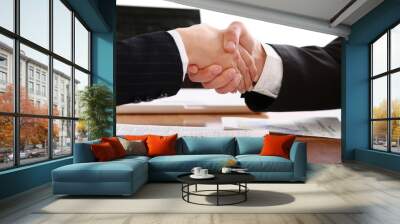 handshake of business partners Wall mural