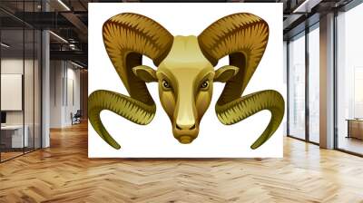 Golden ram Wall mural