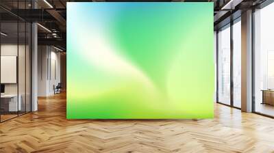 Nature blurred background. Abstract Green Blue gradient with light backdrop. Vector illustration. Ecology concept for your graphic design, banner, poster, wallpapers, website Wall mural