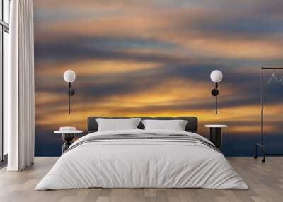 sunset in the sky Wall mural