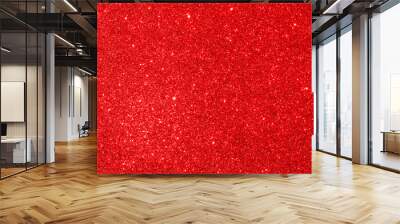 Red Glitter Texture Abstract Background, for any celebration, christmas, new year, birthday, valentin's day... Wall mural