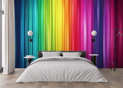 LGBTQ Pride gender questioning. Rainbow gradient hue colorful transgender visibility diversity Flag. Gradient motley colored merge LGBT rights parade festival carolina blue diverse gender illustration Wall mural