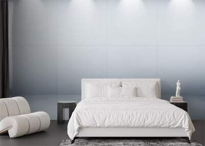 White wall with light Wall mural