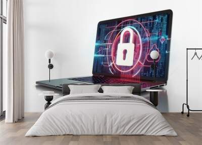 Privacy and security concepts in DOS protocols connect CRM and antivirus software, enhancing web-based cryptocurrency protections. Wall mural