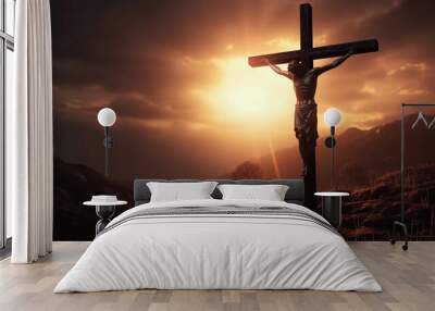 Crucified Jesus Wall mural