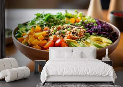 vegetable salad in a bowl Wall mural