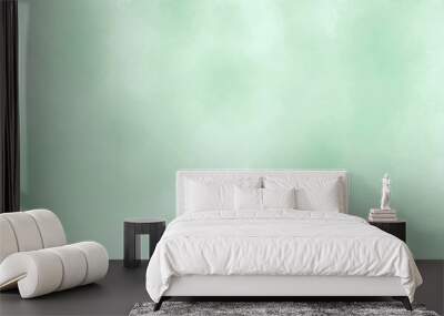 Abstract pastel light green background, elegant gradient Wall mural