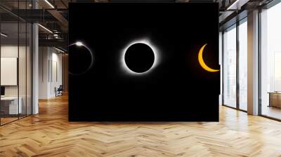 The lunar eclipse Wall mural