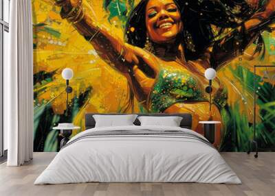 carnival in rio Wall mural