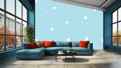 Seamless star pattern, endless texture background Wall mural