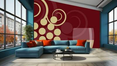 Wine background Wall mural