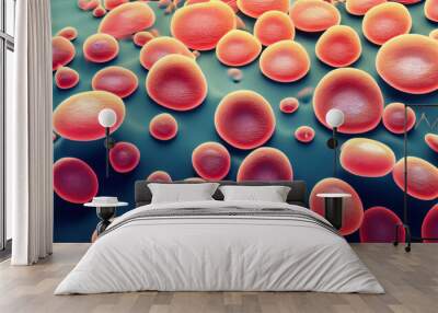 prokaryotic cells, AI background medical Wall mural