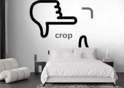 cropping hands Wall mural