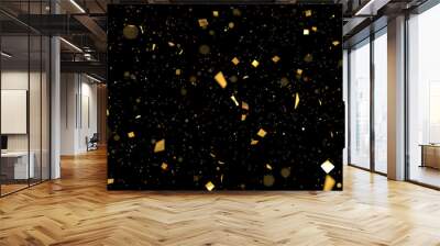 golden confetti Wall mural