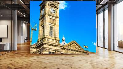 Big Brum, a tower on the Council House in Birmingham, England Wall mural