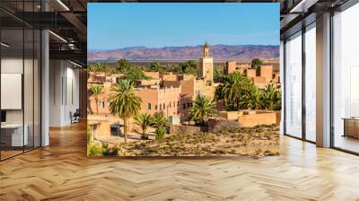 buildings in ouarzazate, a city in south-central morocco Wall mural