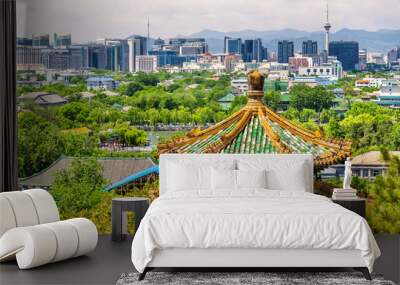 City view of Beijing from Jingshan park Wall mural