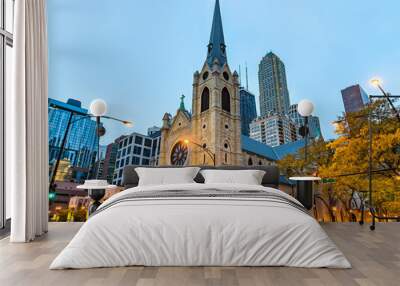 Holy Name Cathedral in Chicago, USA Wall mural