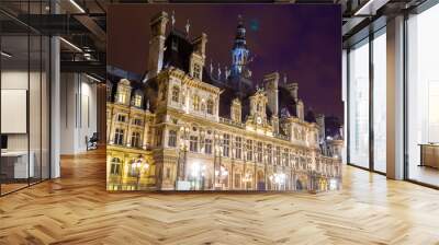 Hotel de Ville (City Hall) of Paris - France Wall mural