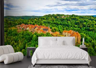 La Petite-Pierre, a medieval fortified village in the Vosges Mountains - Bas-Rhin, France Wall mural