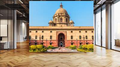 North Block of the Secretariat Building in New Delhi, India Wall mural