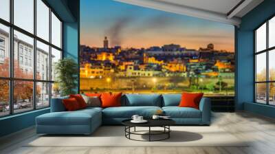 Panorama of Meknes in the evening - Morocco Wall mural