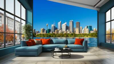 Skyline of Sydney central business district - Australia Wall mural