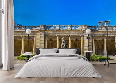 Statue of Rosa Bonheur in the Public Garden of Bordeaux, France Wall mural