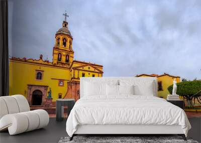 Temple and Convent of the Holy Cross in Santiago de Queretaro, Mexico Wall mural