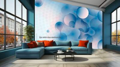 Molecular structures background and technology vector illustration Wall mural