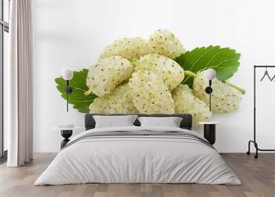 White mulberry with leaf Wall mural