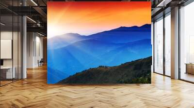 mountains landscape Wall mural