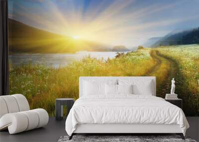 summer landscape Wall mural