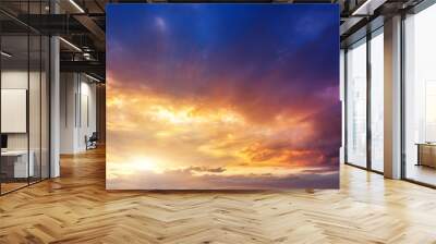 sunset sky Wall mural