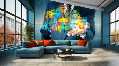 Manager Offering A Cloud Infrastructure Solution Wall mural