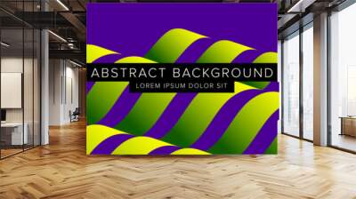 Modern abstract background for presentation design, dynamic shapes composition. Vector illustration Wall mural