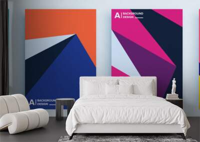 modern abstract covers set, minimal covers design. colorful geometric background, vector illustratio Wall mural