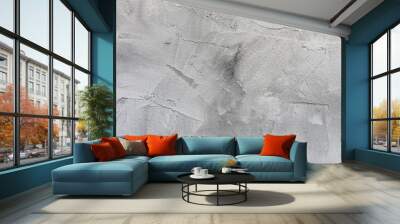 Light gray rough concrete wall or stucco texture background Wall mural