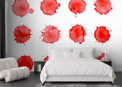 Blood spatters realistic bloodstains Wall mural