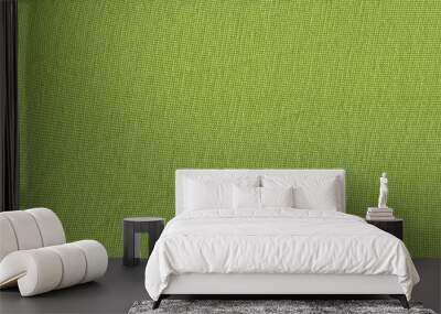 Textile green material with wicker pattern warm knitted fabric Wall mural