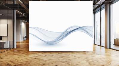 Abstract blue background, color wave for design brochure, website, flyer,poster,poster. Wall mural